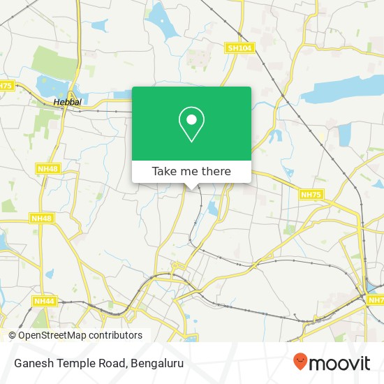 Ganesh Temple Road map