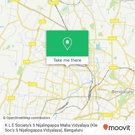 K L E Society's S Nijalingappa Maha Vidyalaya (Kle Soc's S Nijalingappa Vidyalaya) map