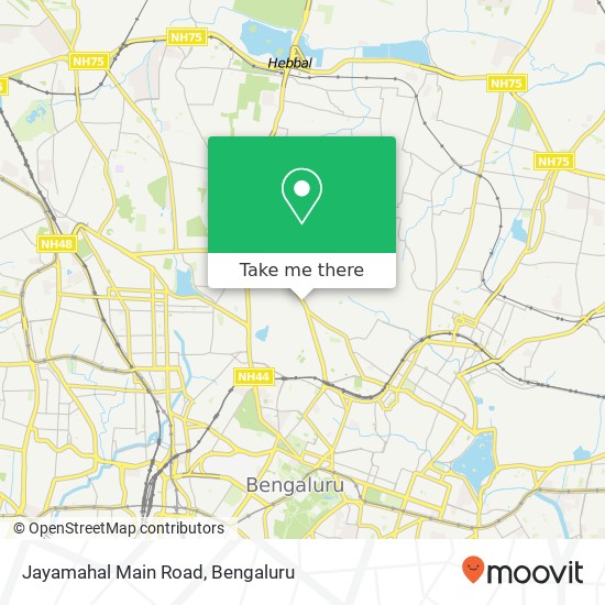 Jayamahal Main Road map