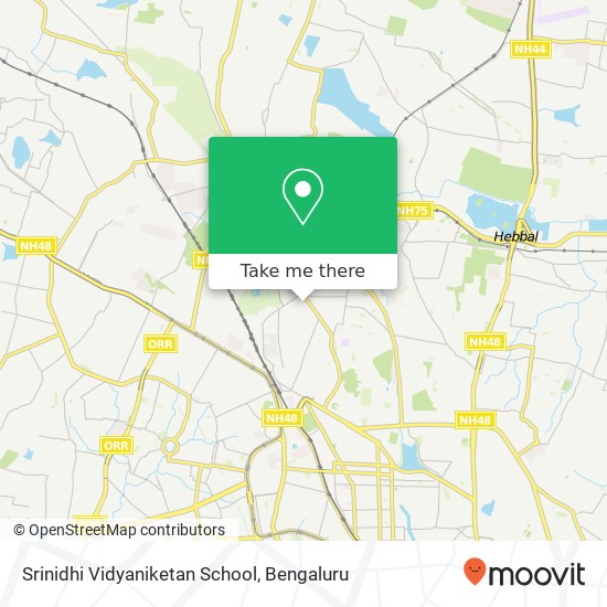 Srinidhi Vidyaniketan School map