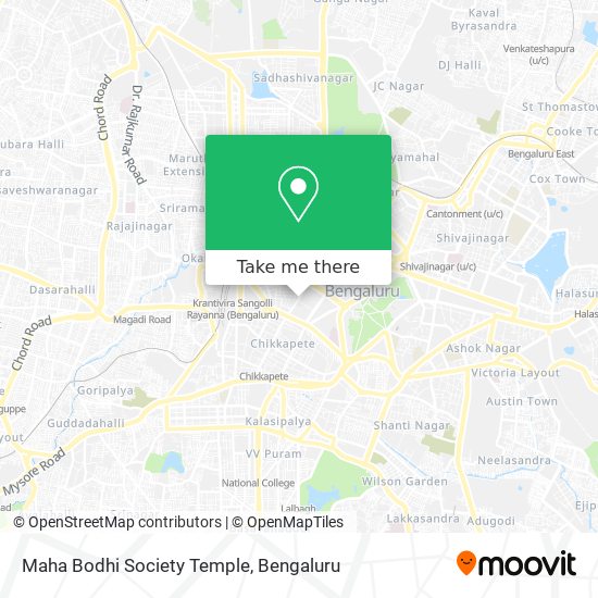 Maha Bodhi Society Temple map