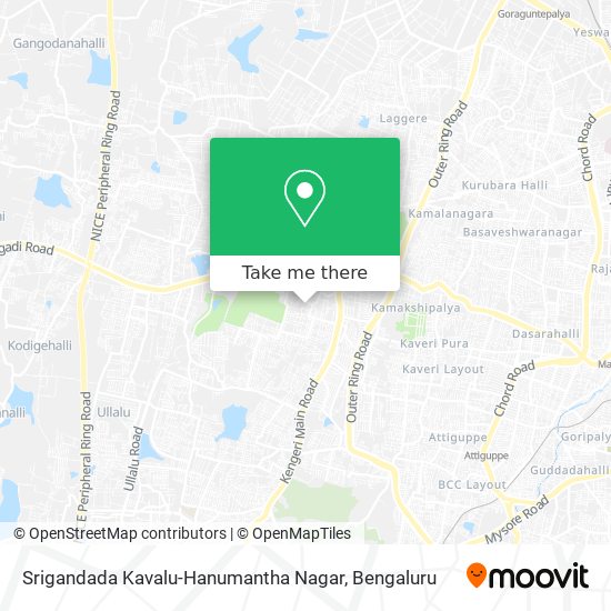 Srigandada Kavalu-Hanumantha Nagar map