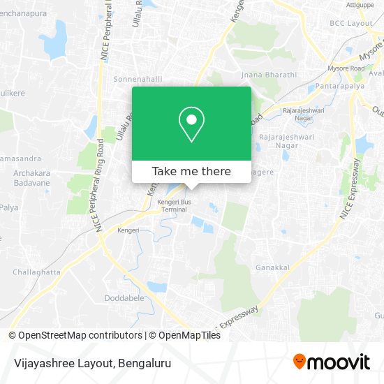 Vijayashree Layout map