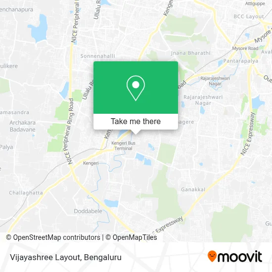 Vijayashree Layout map