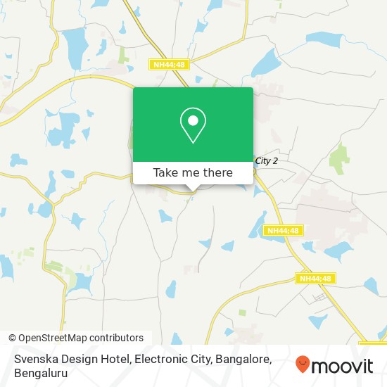 Svenska Design Hotel, Electronic City, Bangalore map