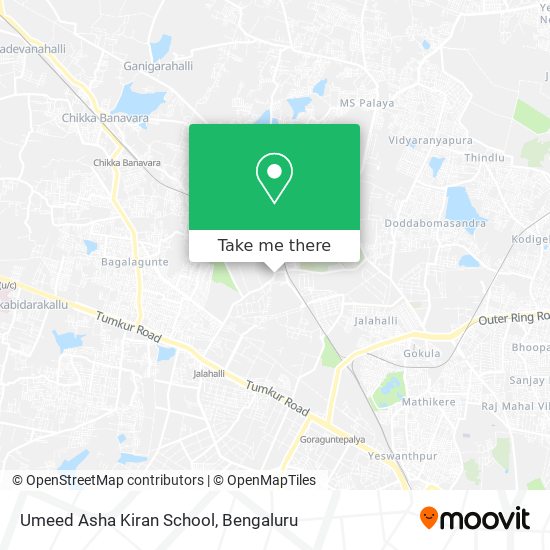 Umeed Asha Kiran School map