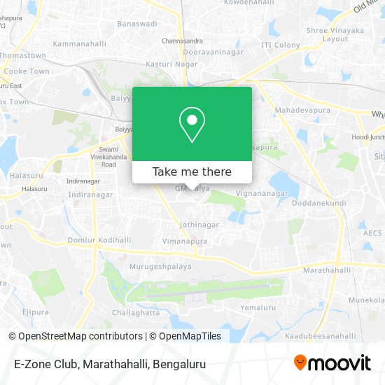 E-Zone Club, Marathahalli map
