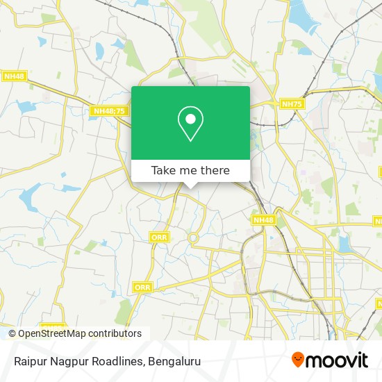 Raipur Nagpur Roadlines map