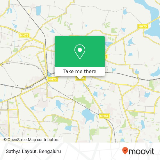 Sathya Layout map
