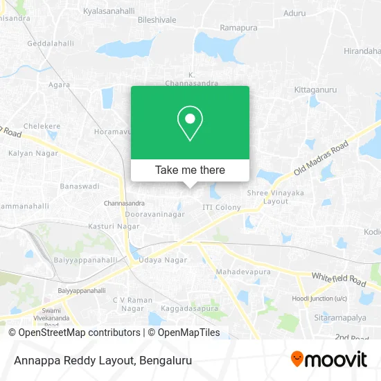 Annappa Reddy Layout map