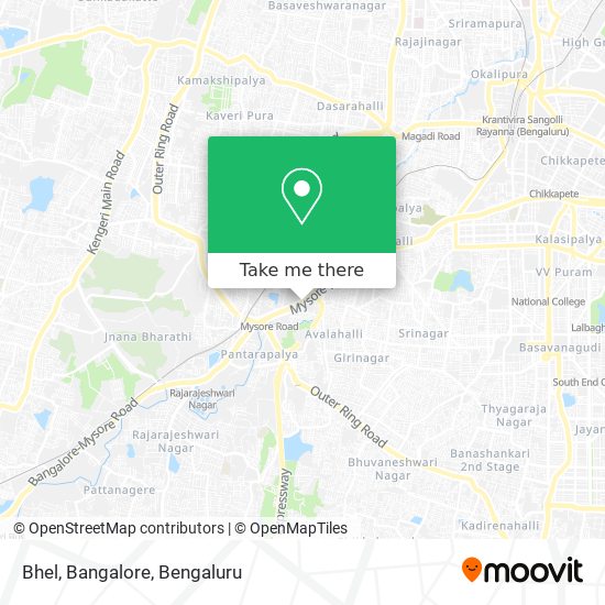 Bhel, Bangalore map