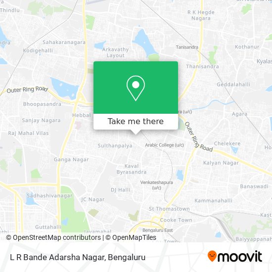 L R Bande Adarsha Nagar map