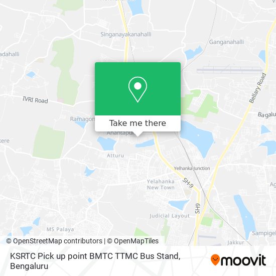 KSRTC Pick up point BMTC TTMC Bus Stand map