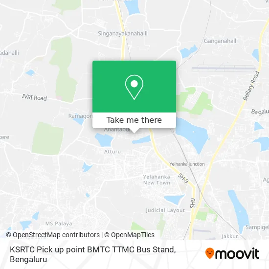 KSRTC Pick up point BMTC TTMC Bus Stand map