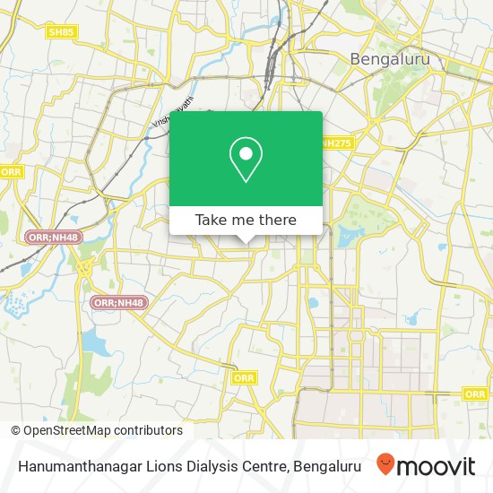 Hanumanthanagar Lions Dialysis Centre map
