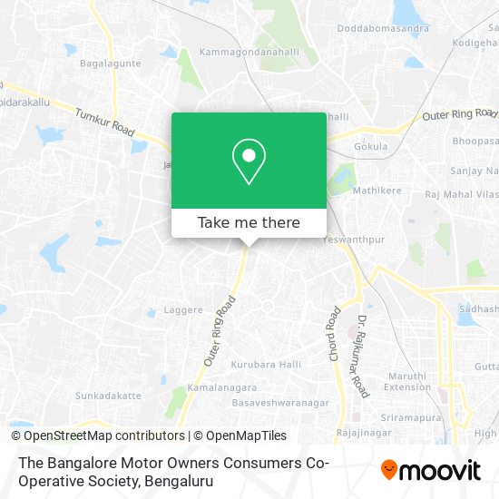 The Bangalore Motor Owners Consumers Co-Operative Society map