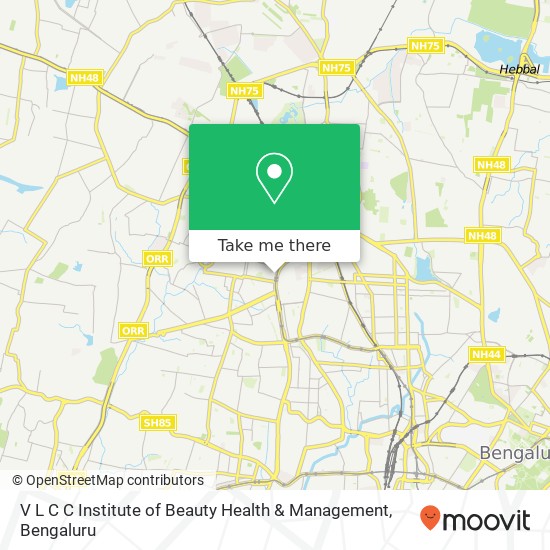 V L C C Institute of Beauty Health & Management map