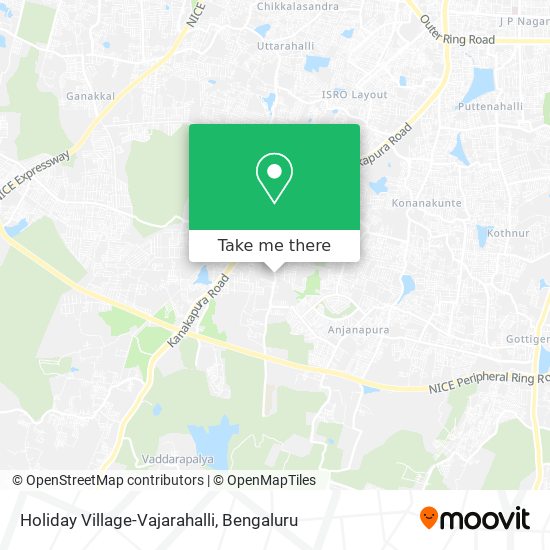 Holiday Village-Vajarahalli map