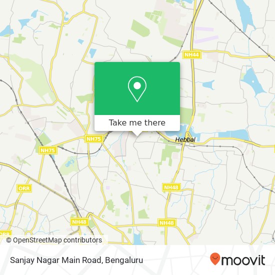 Sanjay Nagar Main Road map