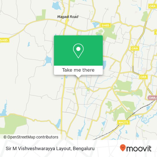 Sir M Vishveshwarayya Layout map