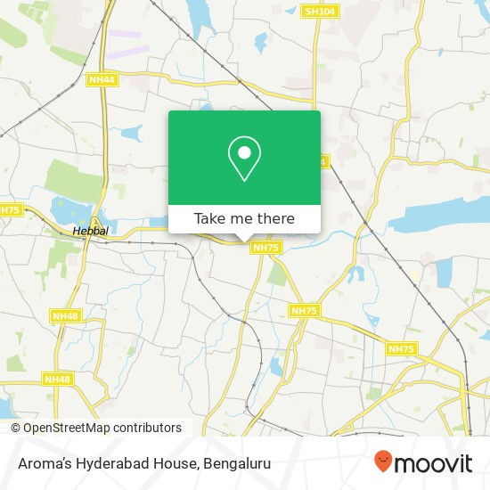 Aroma’s Hyderabad House map