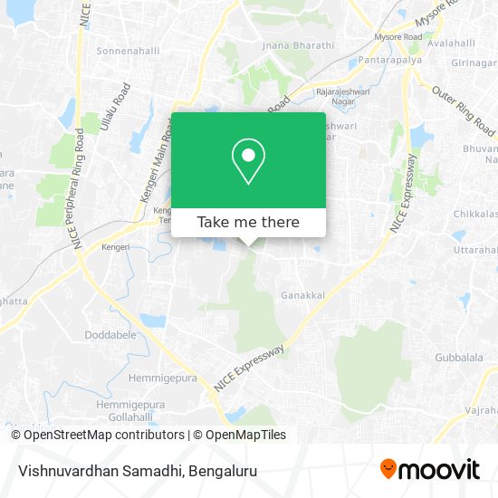 Vishnuvardhan Samadhi map