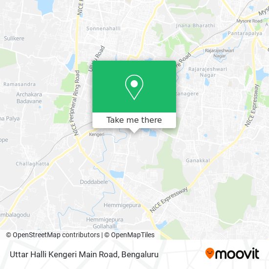 Uttar Halli Kengeri Main Road map