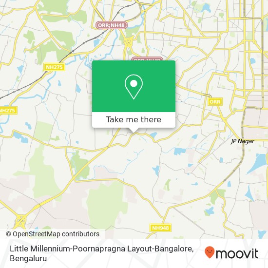 Little Millennium-Poornapragna Layout-Bangalore map
