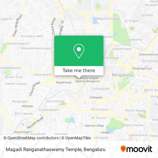 Magadi Ranganathaswamy Temple map