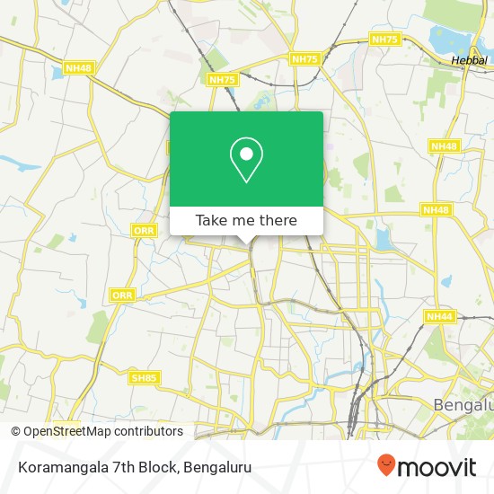 Koramangala 7th Block map