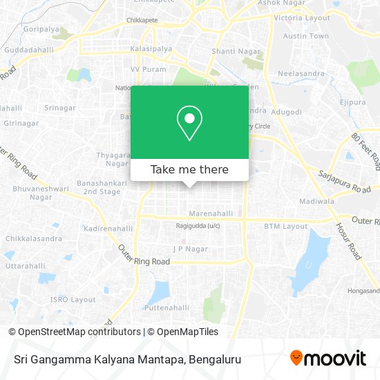 Sri Gangamma Kalyana Mantapa map