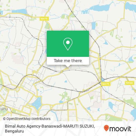 Bimal Auto Agency-Banaswadi-MARUTI SUZUKI map
