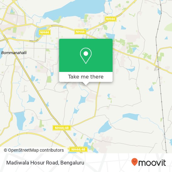 Madiwala Hosur Road map