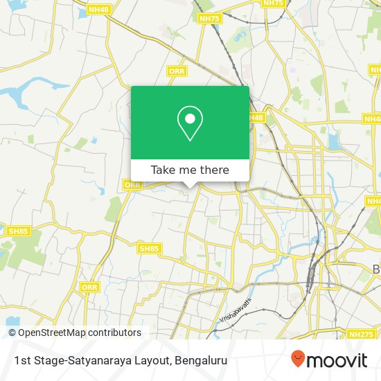 1st Stage-Satyanaraya Layout map