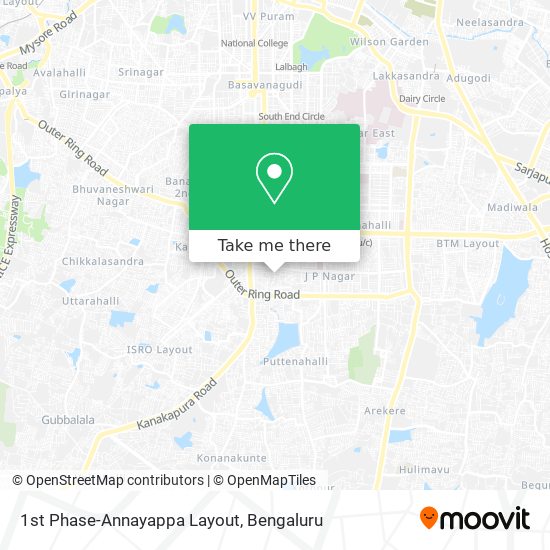 1st Phase-Annayappa Layout map