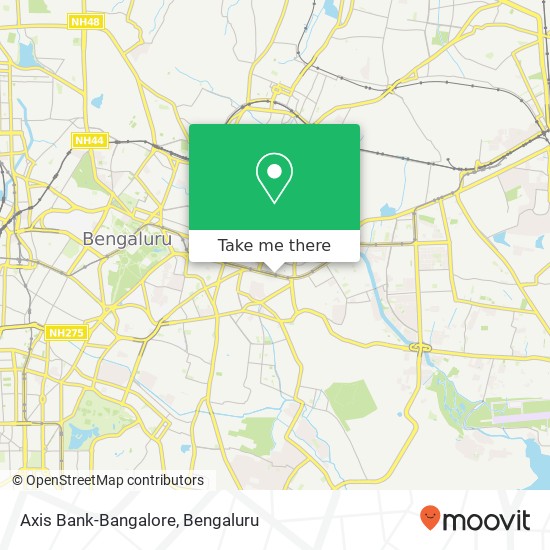 Axis Bank-Bangalore map