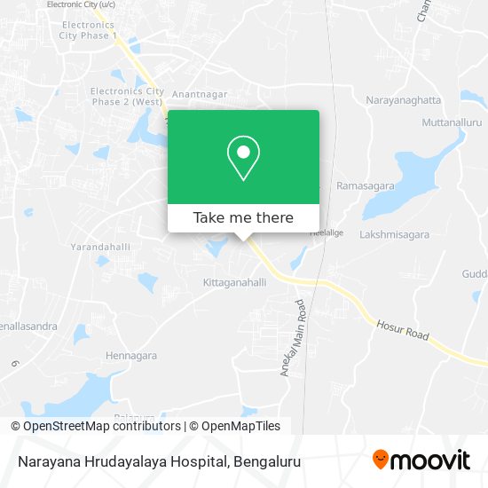 Narayana Hrudayalaya Hospital map