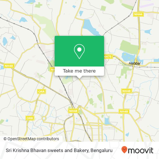 Sri Krishna Bhavan sweets and Bakery map