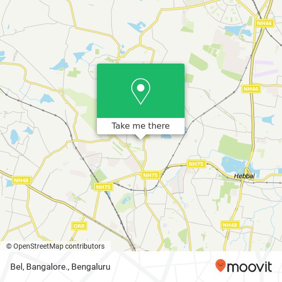 Bel, Bangalore. map