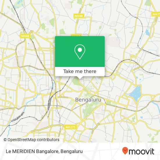 Le MERIDIEN Bangalore map