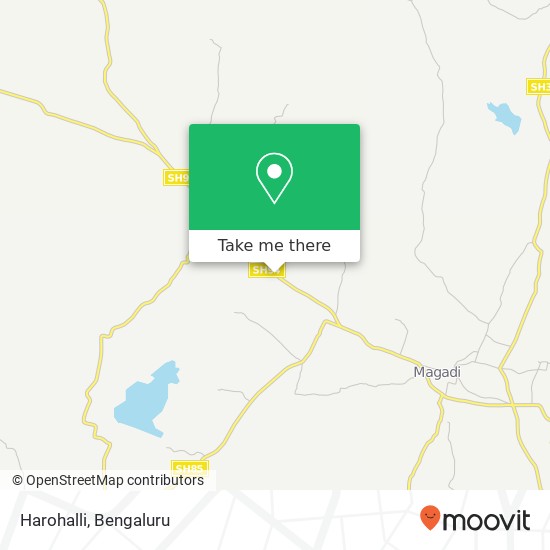 Harohalli map