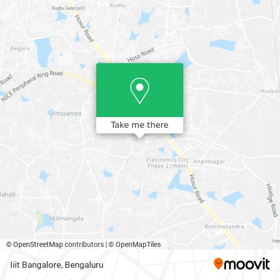 Iiit Bangalore map