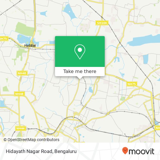 Hidayath Nagar Road map