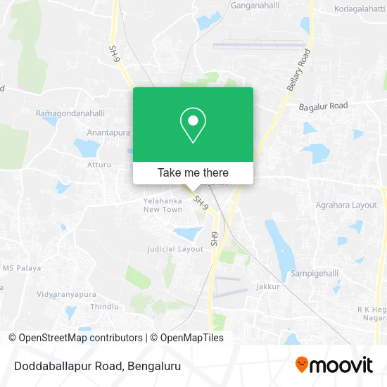 Doddaballapur Road map