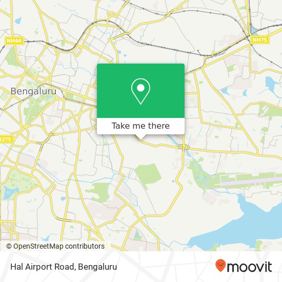 Hal Airport Road map