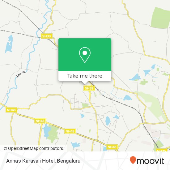 Anna's Karavali Hotel map
