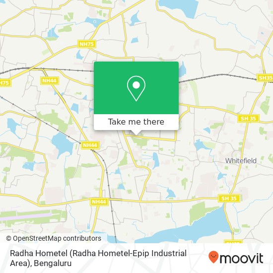 Radha Hometel (Radha Hometel-Epip Industrial Area) map