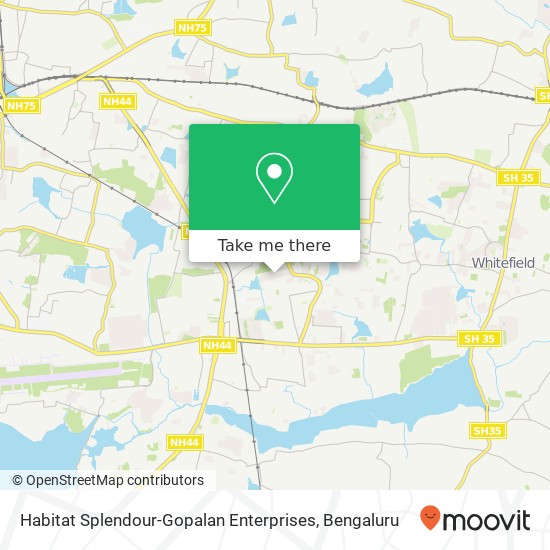 Habitat Splendour-Gopalan Enterprises map