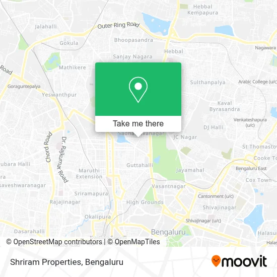 Shriram Properties map