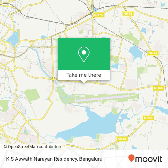 K S Aswath Narayan Residency map